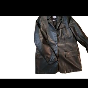 Zara Overzised Faux Leather Jacket (LIKE NEW)